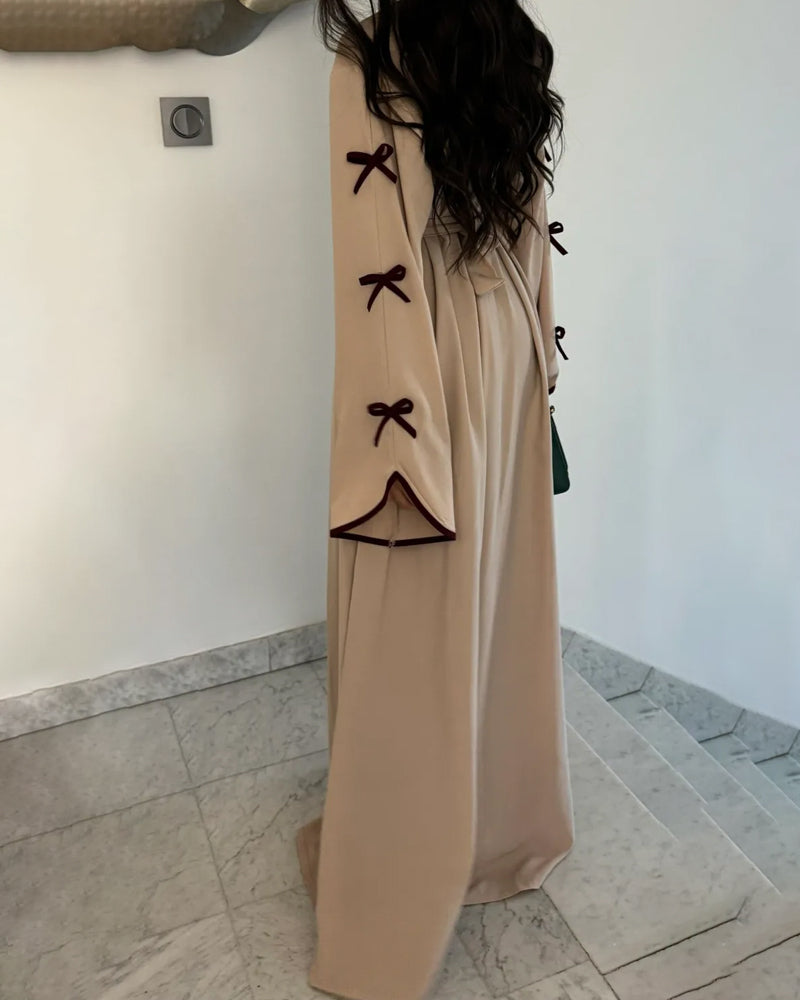 Sara™ |Elegant Bow Cardigan & Dress tvådelat set