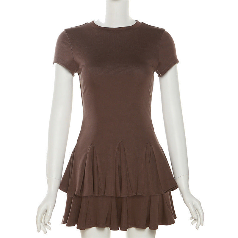 Lina™|Flödande miniklänning för kvinnor med modern peplum