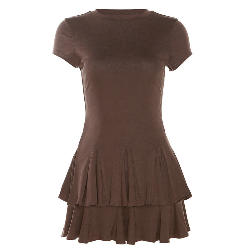 Lina™|Flödande miniklänning för kvinnor med modern peplum