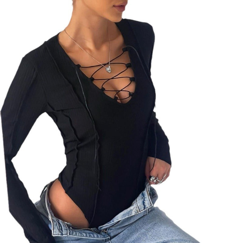 Luna™|Bodysuit för kvinnor med sofistikerad snörning och figurnära skärning