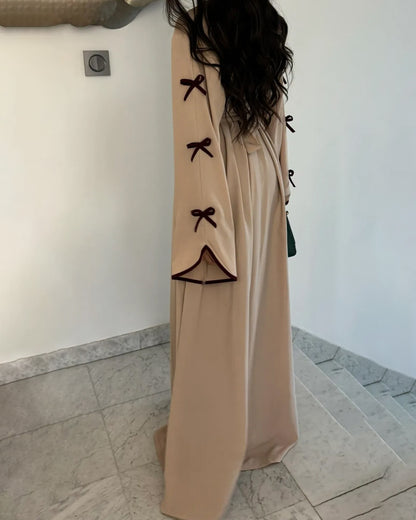 Sara™ |Elegant Bow Cardigan & Dress tvådelat set