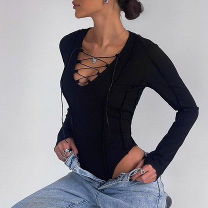 Luna™|Bodysuit för kvinnor med sofistikerad snörning och figurnära skärning