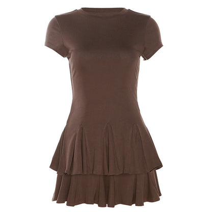 Lina™|Flödande miniklänning för kvinnor med modern peplum